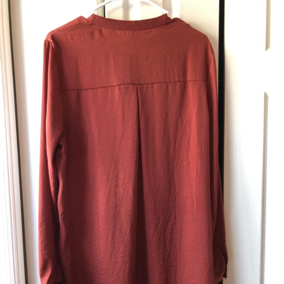 Long burnt orange tunic (XL) - Picture 3 of 3